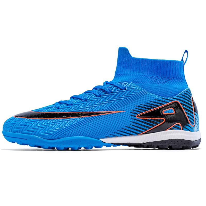 Football shoes men's and women's long nails broken nails children's primary and secondary school students youth high-top training shoes