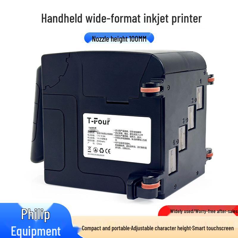 10cm Wide Handheld Inkjet Printer for Date Coding On Pearl Cotton, Wooden Boxes, and Cardboard