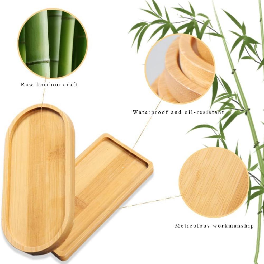Various bamboo trays, flower pot trays, cup pads, seat pads, anti-slip pads, table decoration trays, creative mats, cup pads