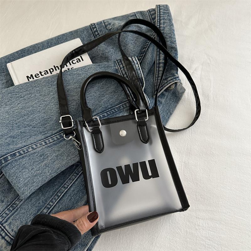 Stylish Large Capacity Pvc Shoulder Bag Trendy Clear Purse For Women 2024 New