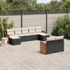 VidaXL Garden Lounge Set with Cushions 9 Pcs, Patio Sofas, Furniture Set, Outdoor Terrace Furniture, Black 3260481