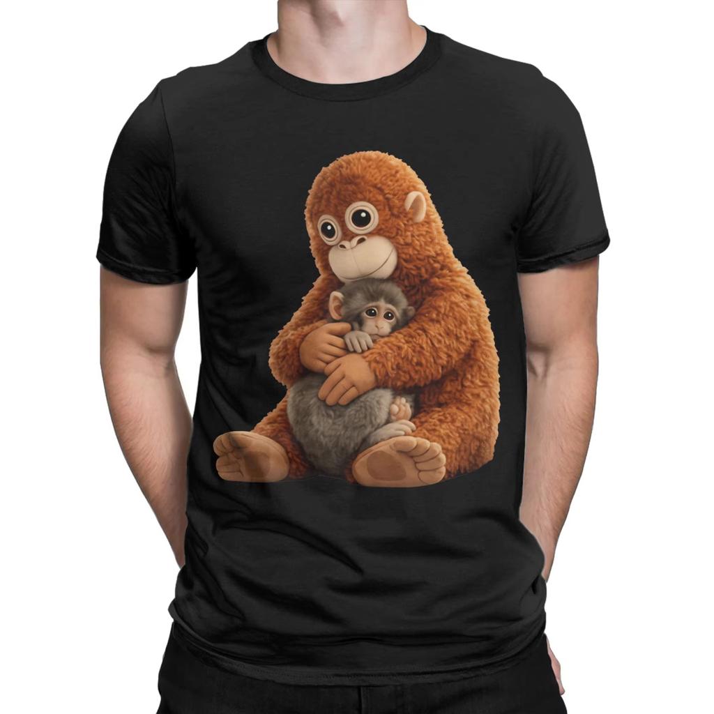 2026 New Punch Monkey Printed Tshirt Summer Mens and Womens Pure Cotton Clothes Harajuku Fashion Short Sleeve Tshirt Unisex