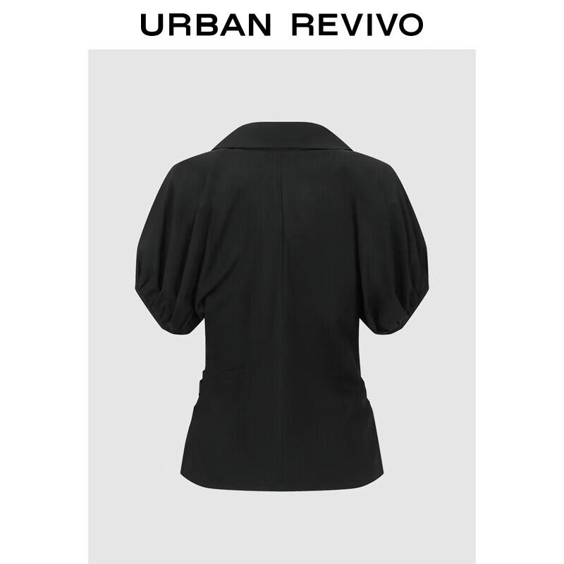 

UR 2026 Women s Shirred Puff Sleeve Cotton Blouse M