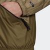 Adidas Logo Graphic Colorblock Windbreaker Jacket Men Outerwear Olive GT6577