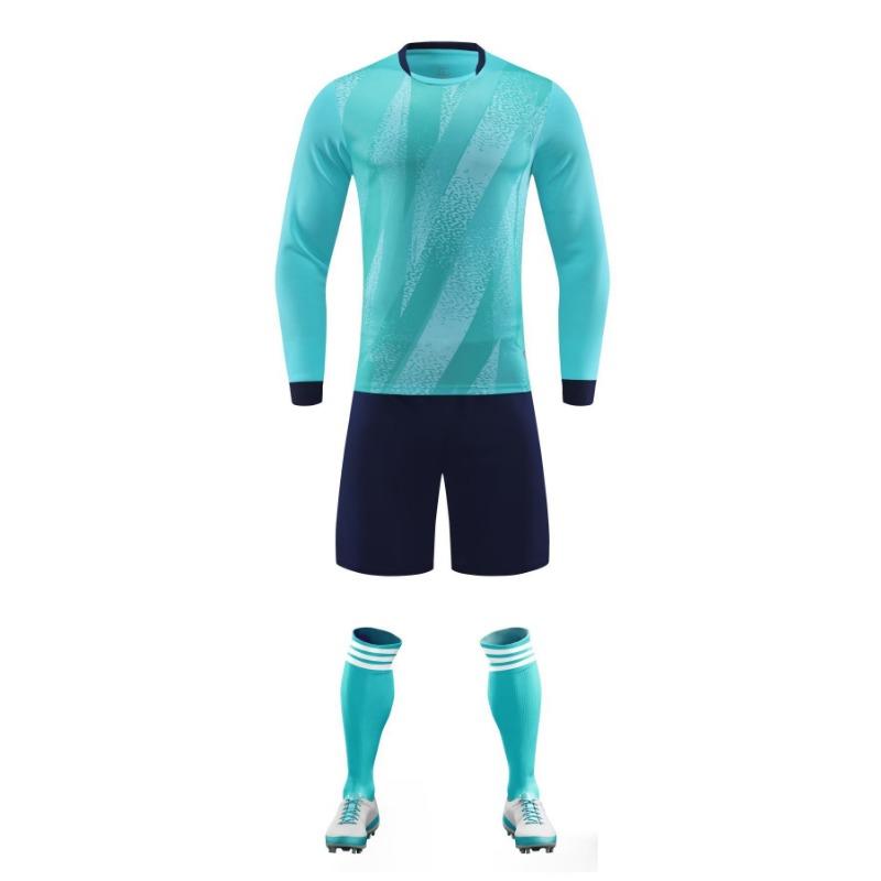 Football Suit Mens Training Suit Suit Personalized Autumn and Winter Adult Childrens Long-sleeved Sports Match Jersey