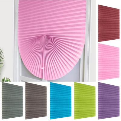 Pleated Window Shade Curtain, No Drill Sunshade Blind For Bedroom Home Privacy And Light Control