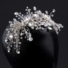 Handmade European Crystal Bridal Hairband In White Wedding Dress Design