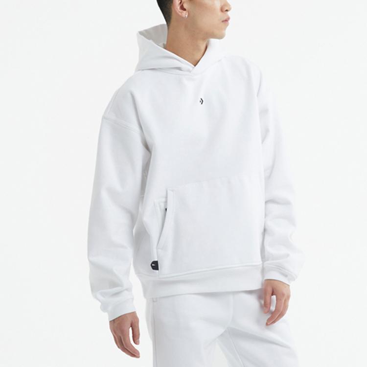 Converse Sweatshirts Unisex White Hooded Thickened Regular 10020972-A01