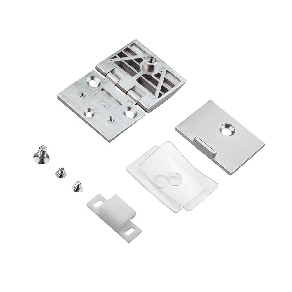Brushed Nickel Glass Door Hinge Embedded Gate Hinges Accessories Cabinet  Door Hinge