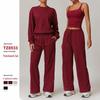 OEING Women's Hoodie & Wide-Leg Tracksuit Set