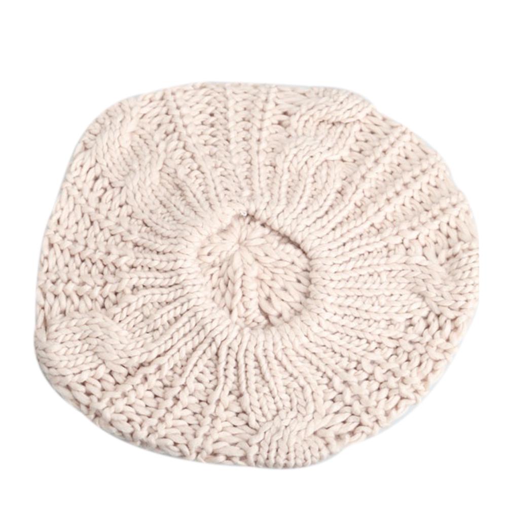 Winter Warm Women Knitted Braided Beanie Hats Wool Crochet Slouchy Beanies Lady Beret Hat Ski Cap