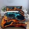 Fiery dragons in battle. Bedding sets Duvet cover sets Duvet covers Pillowcases(1 * Duvet Cover 2 * Pillowcases without duvet insert)
