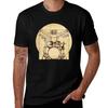 Da Vinci Play Drum Tshirt Work Utility Casual Tee Shirt