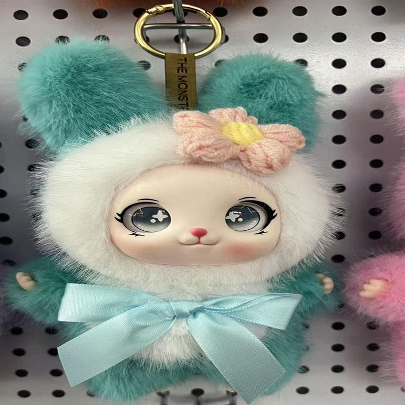 18cm Plush Rabbit Cat Keychain Cute Bag Charm 18cm Soft Stuffed Toy Gift for Girls Women