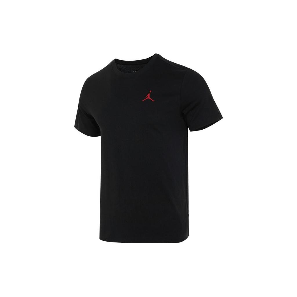 Jordan T Shirts Men's Black Crew Neck Moderate FB7469-010