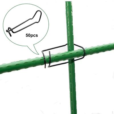50 Pieces Garden Plant Support Stakes Clips Fixing Connector Vine Climbing