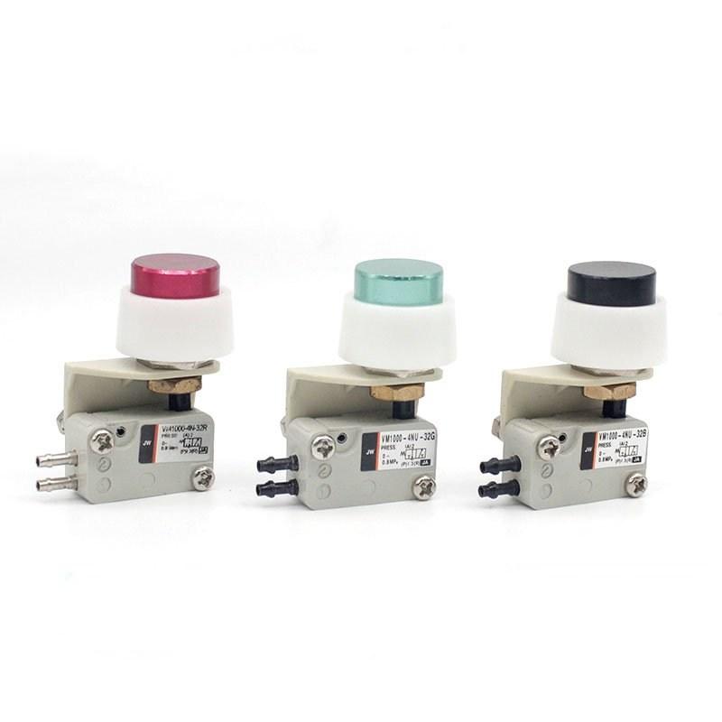 Micro Mechanical Valve Push Button VM1000 Series VM1000 VM1100 VM1000-4NU/4N-32R/G/B VM1100-4NU/4N-32R/G/B Red Green Black