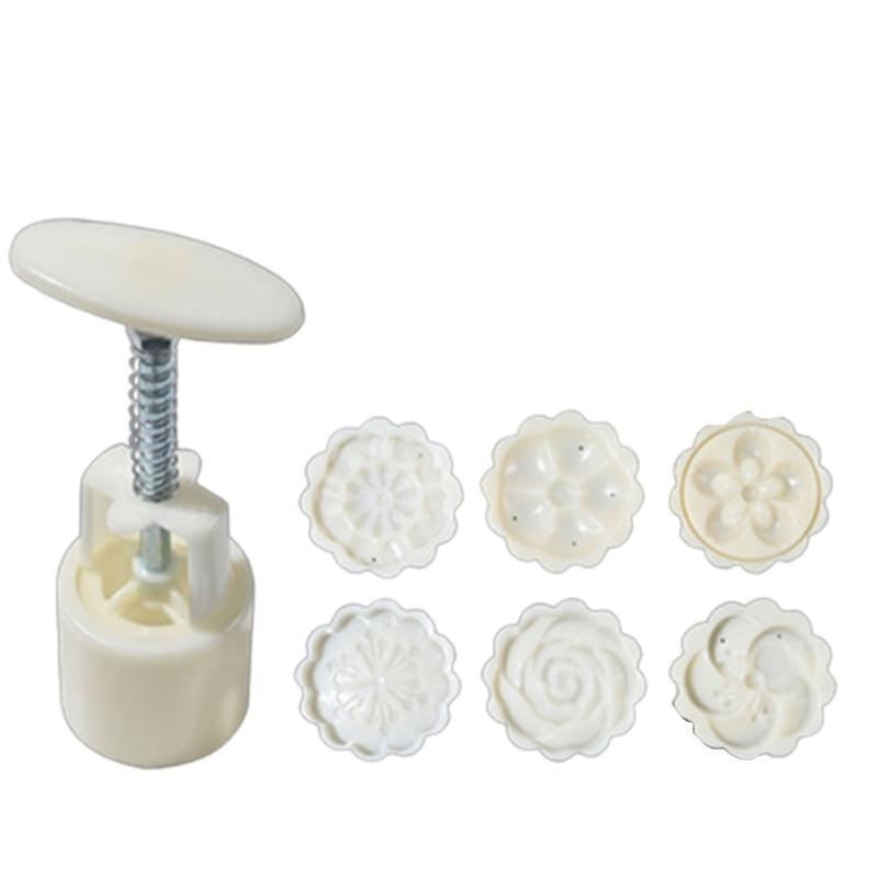 Çeşitli Mooncake Kalıp Sonbahar Ortası Festivali Mooncake Kalıp DIY El Basınç Fondan Süslemeleri Araçları Ay Kek Kalıbı