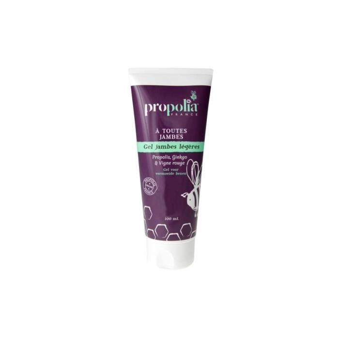 Gel Jambes Légères - Propolia - 100ml - Bio - Effet frais - Stimule la micro-circulation