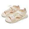 Women's Summer Thick-soled Flying Woven Casual Hollowed-out Fish-mouth Beach Roman Sandals
