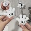 Cartoon Palm Tree Suction Cup Bathroom Waterproof Toothbrush Towel Rack Multifunctional Data Cable Storage Hook