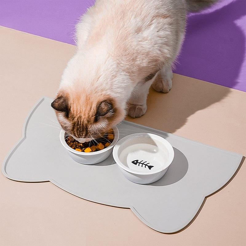 Premium Placemat High Quality Silicone Pet Feeding Dog Cat Bowl Food Mat Non-Stick Waterproof Pet Food Feeding Pad Puppy Feeder Tray Water Cushion