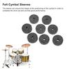 20PCS Plastic Material And Felt Material Cymbal Sleeves Cymbal Sleeve Replacement  For Drum Kits