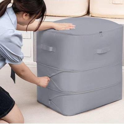 Heavy-Duty Self-Compressing Storage Bag - Portable Organizer for Clothes, Blankets & Quilts, Ideal for Closet Organization