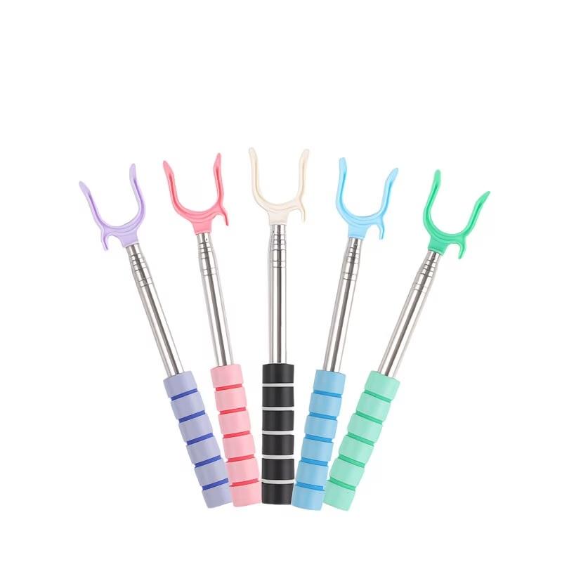 Telescopic Clothes Pole Retractable Adjustable Length Non-Slip Hanging Clothes Hanger For Closet Laundry Hanging Tool