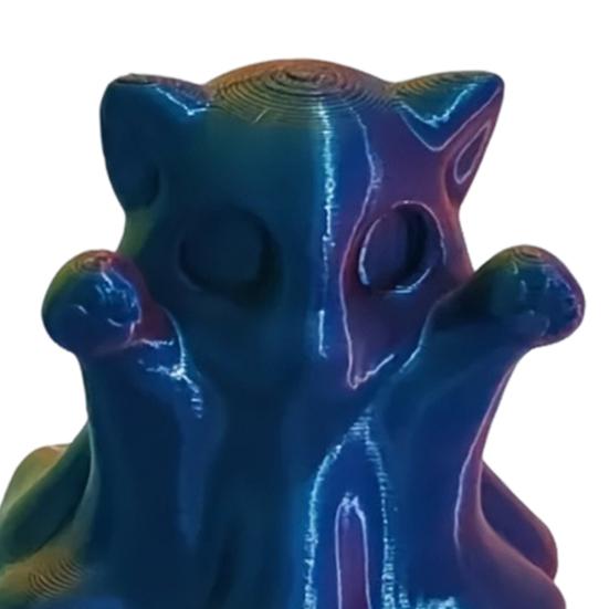 Yousheng Halloween Ghost Cat Statue Cute Mini Cat Figurine Cartoon Desk Ornament for Home Office Tabletop Shelf Decor