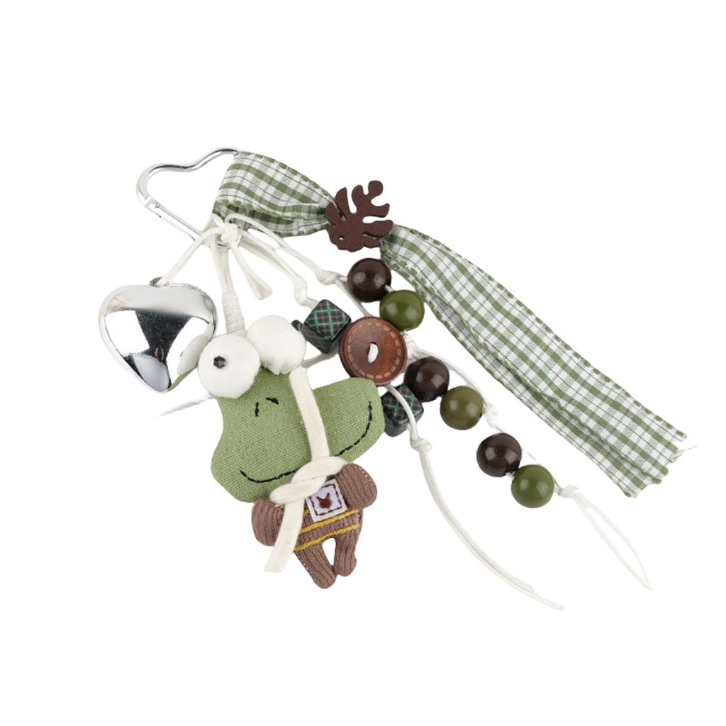 Fabric Bear Key Pendant Practical Bag Charm Multifuntional Key Accessory for Gifting on Holidays and Special Occasions