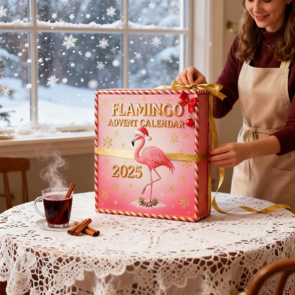 Odpočítávací kalendář obsahuje 24 dárků, odpočítávací kalendář a překvapení.