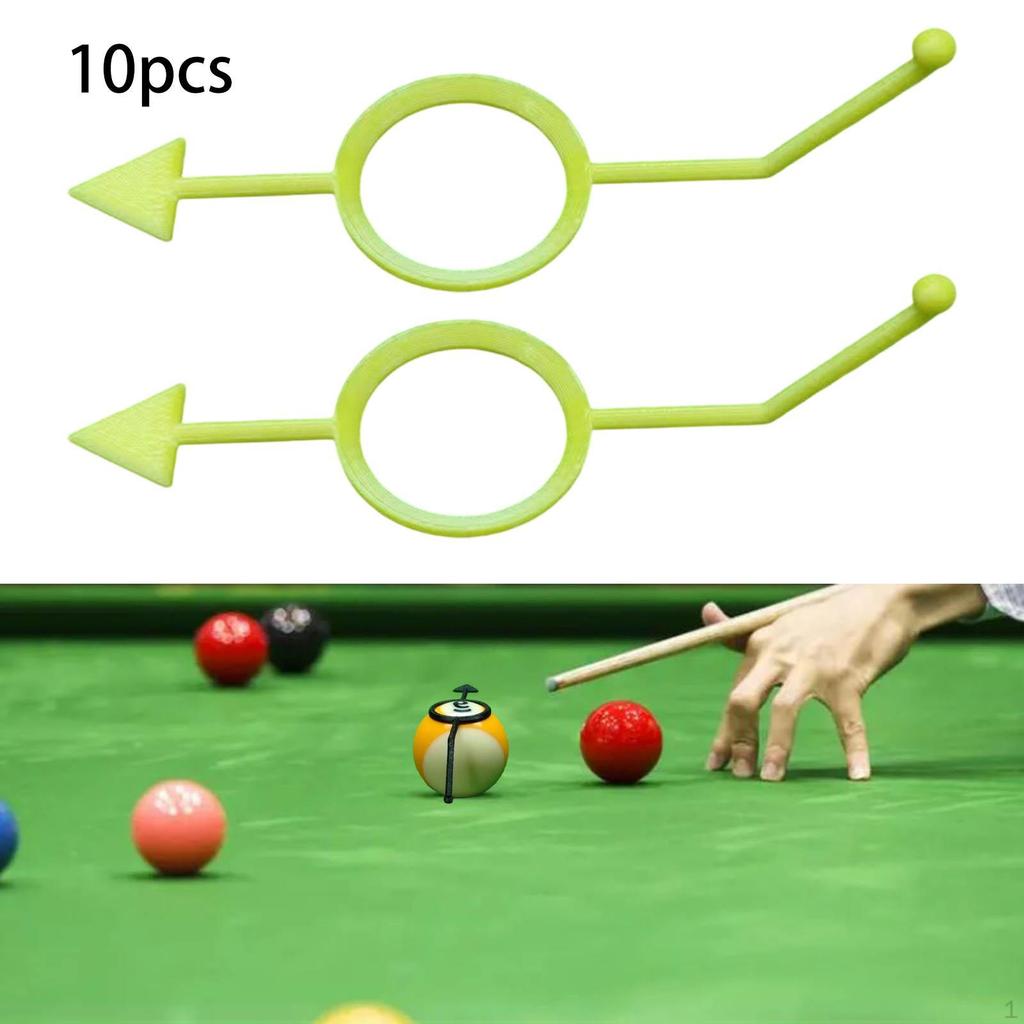 10 Stück Pool Billard Zubehör Ball Positionsmarkierer Hohe Leistung mit Visierhilfe Kinder