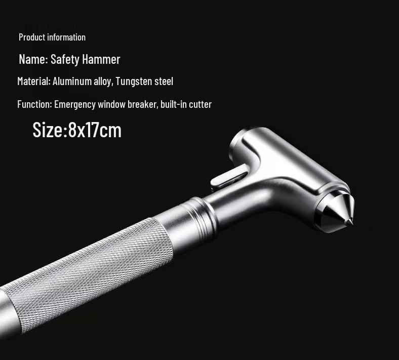 Multifunctional Emergency Car Safety Hammer & Glass Breaker