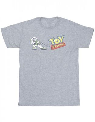 Mens Toy Story Buzz Pulling Logo T-Shirt