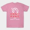 T Shirt Women Dont Panic Harajuku Print Kawaii Tshirt Summer Short Sleeve Female T-Shirt Top Tee