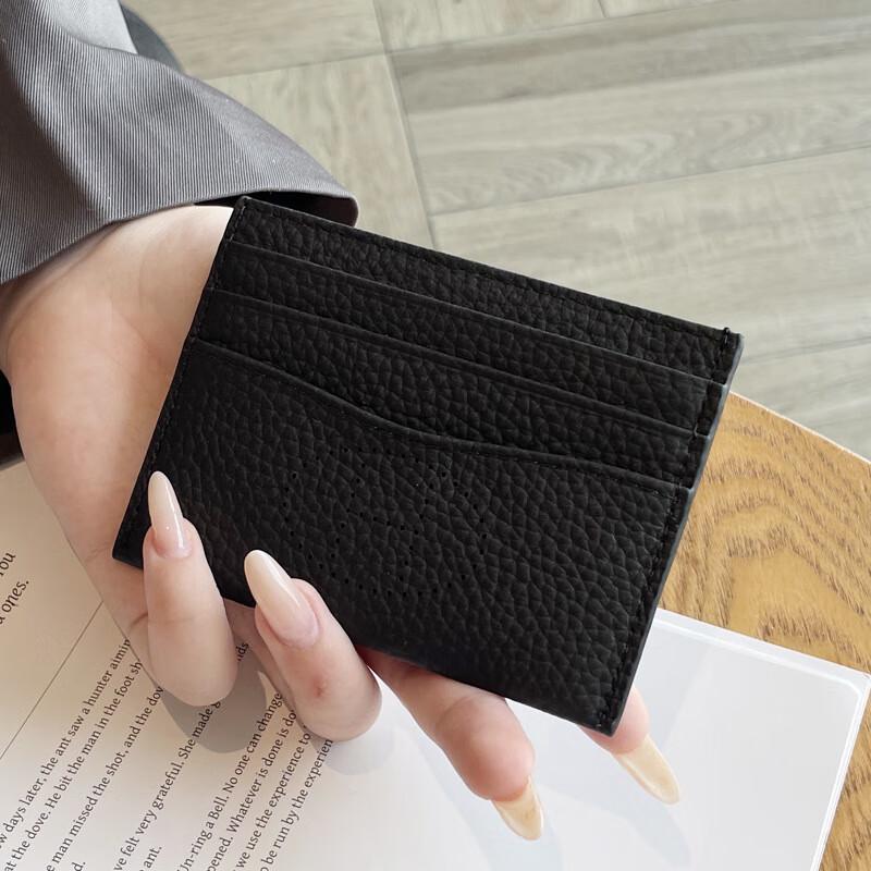 Женский ультратонкий кожаный держатель для карт Weipeiluo