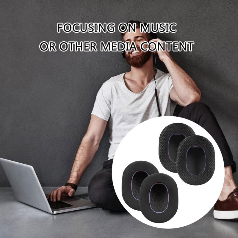 Replacement Ear Pad Compatible for InzoneH9 & H7 Gaming Headsets Ear Cushions for Enhanced Sound Quality Earpads