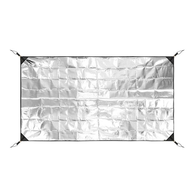 Outdoor Ground Mat Thickened  Aluminum Foil Picnics Mat Sleep Tent Pad Thermal Insulating Mat Outdoor Accessories 125x200