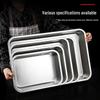 304 Stainless Steel Rectangular Food Pan with Lid