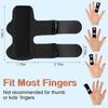 Pack of 4 Finger Splints, Adjustable Finger Support, Finger Stabiliser with Built-in Aluminium Strap for Broken, Tendonitis and Swollen Fingers