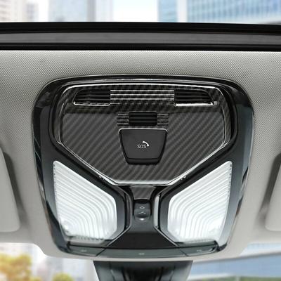 Interiér vozu Přední světlo na čtení Rámeček z uhlíkových vláken ABS Dekorace Samolepka na auto Příslušenství pro BMW řady 3 G20 G28