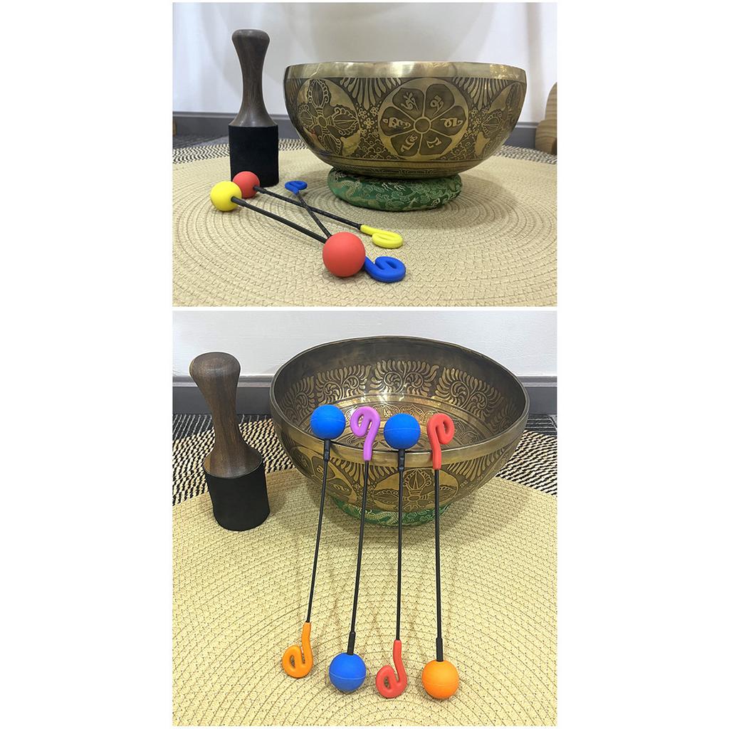 1pcs Double-Head Friction Mallet Silicone Gong Flumi for Yoga,Therapy,Meditation Percussion Muscial Instrument