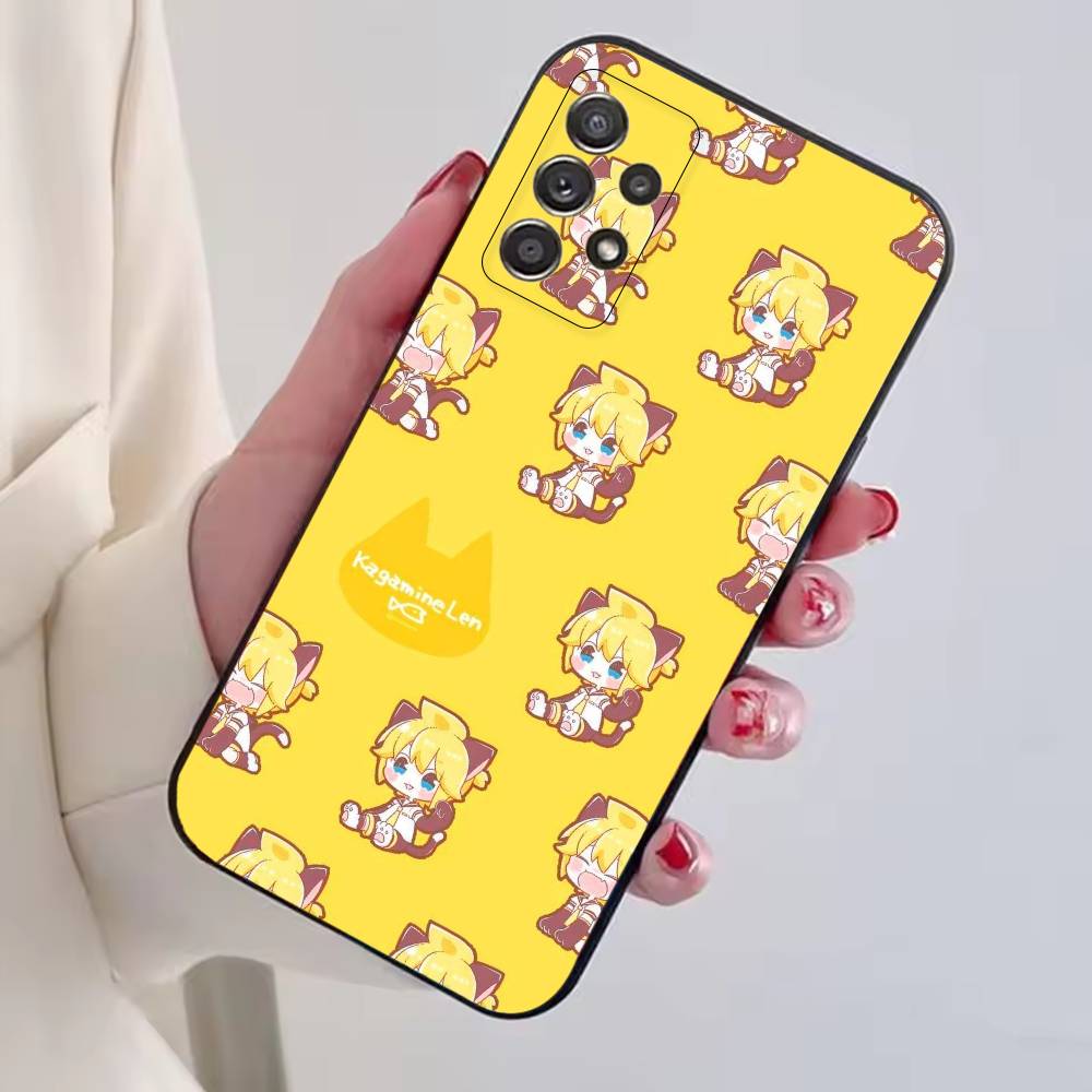 Game Project Sekai Kagamine Len Phone Case For Samsung S25,S24,S21,S22,S23,S30,Ultra,S20,Plus,Fe,Lite,Note,10,Black Cover