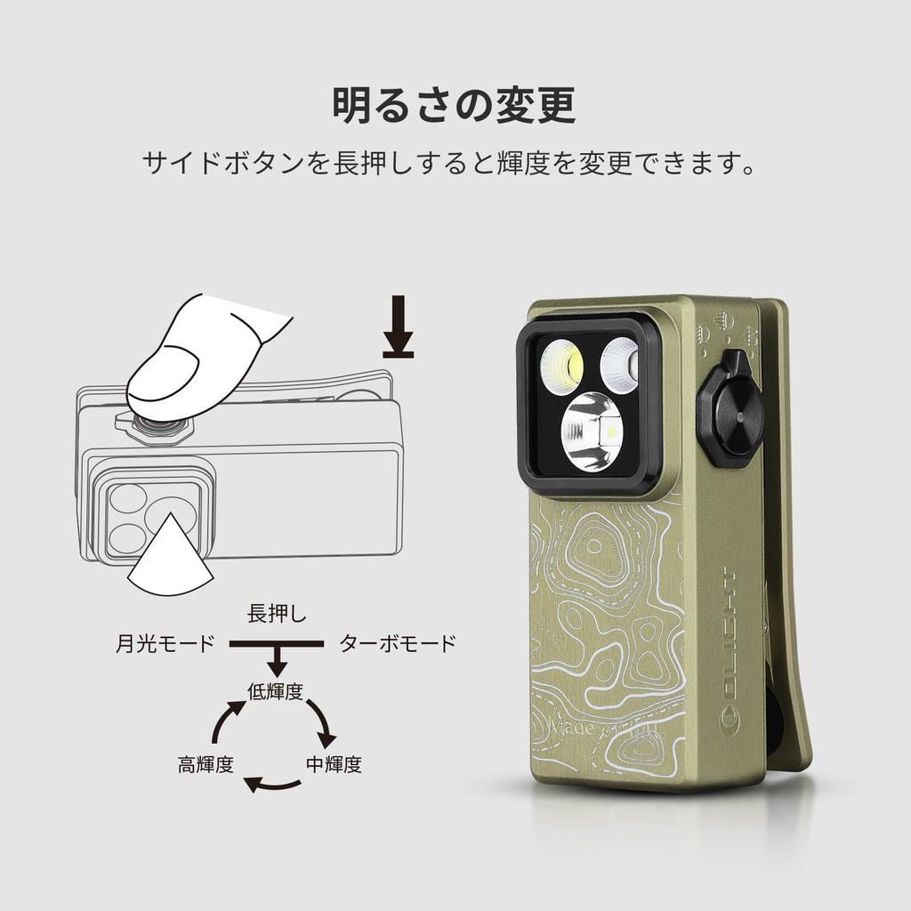 OLIGHT Oclip Ultra New for Compact LED Running 3 Light 530 IPX6 Ideal for Dog Outdoor and Pet Urine Detection Flashlight, 2025, Clip-on Light, Light,