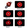 Bike Warning Tail Light Waterproof USB Rechargeable   Bright Round Rear Lights for Road Bikes