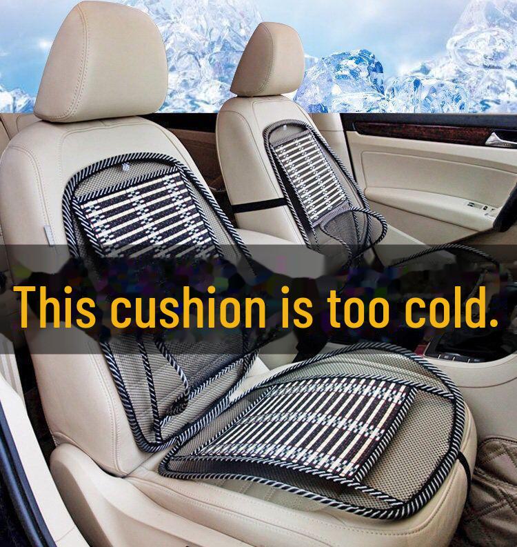 Bamboo Wood Bead Summer Car Seat Cushion & Cooling Mat