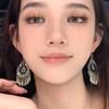 Yunnan Ethnic Style Handmade Tassel Earrings for Women