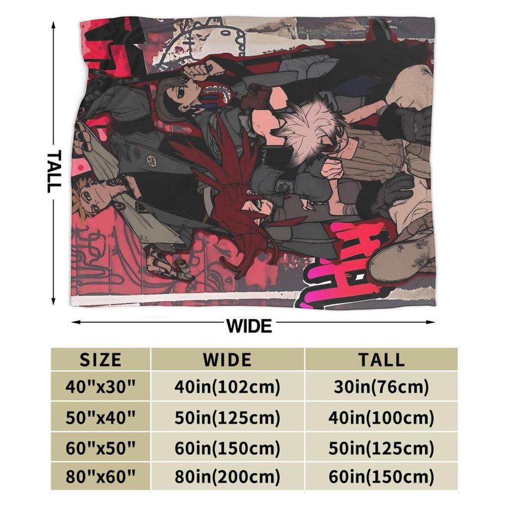 Gachiakuta Manga Rudo Zanka Riyo Enjin Blanket Soft Warm Plush Throw Blanket For Outdoor Travel Office Flannel Bedspread Bed