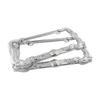 2pc Animal Chain Skeleton Shape Personalized Creative License Plate Frame ABS N Standard Vehicle Plate Holder